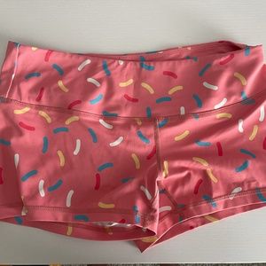 Feed Me Fight Me Sprinkle Donut Shorts